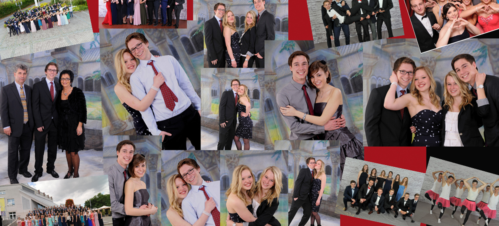 Fotocollage aus Abiball-Fotoaufnahmen